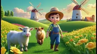 Old MacDonald Had a Farm Greenridge Fields | English Nursery Rhyme | Kids Songs | Baby Music