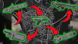 GTA 5 - All Secret and Rare Weapon Locations (Flamethrower, Minigun, Alien Weapon and ...)