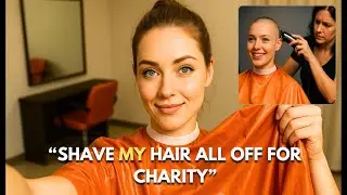 Woman Getting Headshave For Charity - Headshave Stories