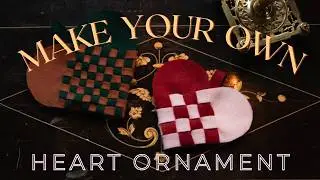 How to make Scandinavian Woven Heart Ornaments
