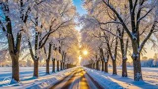 Calming January Snow Music ❄️ Beautiful Relaxing Music for Stress Relief and Inner Peace