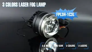 🚗FPL3H-1C3L 3 COLORS 6500K 4300K 3000K FOG LAMP PROJECTOR LENS. #prilight #foglamp