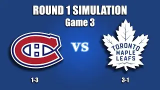 SIMULATION: Montreal Canadiens vs Toronto Maple Leafs Game 5 (NHL 21)