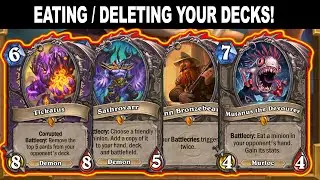 Eating My Opponent's Decks All Day With Tickatus Warlock! Throne of the Tides Mini-Set | Hearthstone