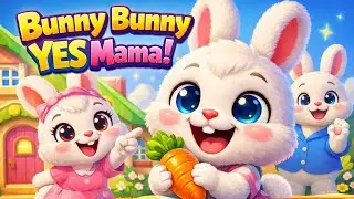 Bunny Bunny Yes Mama 🐰 | Kids Nursery Rhyme | Good Habits Song for Children