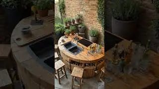 PATIO 6#LuxuryLoft #InteriorDesign #homedecor  #ModernLiving#HighEndFurniture#OutdoorKitchen #Patio