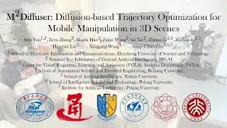 M&sup2;Diffuser: Diffusion-based Trajectory Optimization for Mobile Manipulation in 3D Scenes
