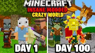 I Spent 100 Days in Modded Minecraft but Everything Hates Me... Here's What Happened