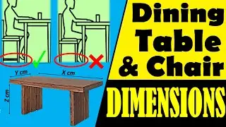 Dining table and chair measurement guide | Standard Size and Shape for 2 / 4 / 6 / 8 / 10 Seater