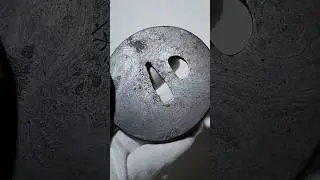 $200 KITAETSUBA 鍛え鍔, Monju Kanemitsu 文珠包光 signed, Edo period, Iron back