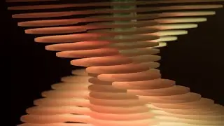 Sound Responsive Light Sculpture - 'DNA' - FUTURETRO + Music by Somadril (new edit)