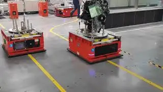 Efficient AGV for automated workflow optimization.#innovation #automation #supplychain #logistics