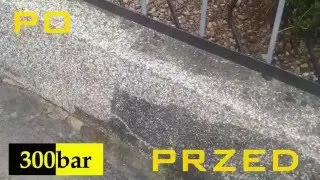 Mycie/czyszczenie murku płotu 300bar.pl karcher 10/20