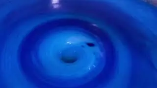 Experiment Whirlpool Hole  Blue | ASMR Relaxing Vortex Color Mixing