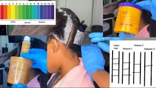Professional Hair Relaxer Tutorial prt1| let&rsquo;s get that silk press vibe without flat iron!