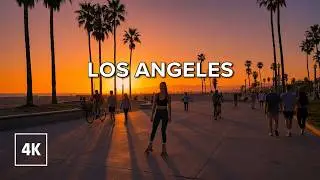 The Ultimate LA Sunset Walk: Venice Beach to Santa Monica (4K Immersive)