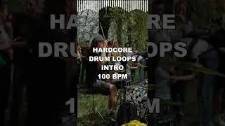 Hardcore Intro I Drum Loops I 100 BPM #drums #tripletsrockdrumbeat #drummer