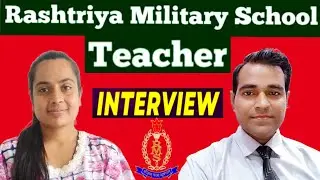 Rashtriya Military school Teacher Interview | Rms school teacher Interview | @PDclassesManojsharma