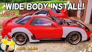 Установка комплекта Retrospec Widebody на мой 3000gt VR4.