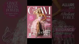 Lauren Lorraine Jones shoots the cover of GLAM Week magazine.