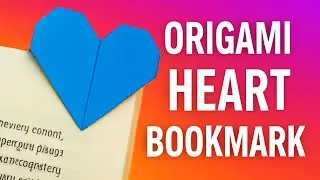 Craft:💖 Origami Heart Bookmark | Simple, Quick & Super Cute! 📚✨