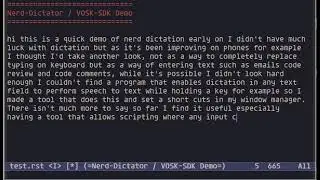 Nerd Dictation for Linux