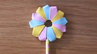 Handmade origami lollipop, super simple combination lollipop origami tutorial!