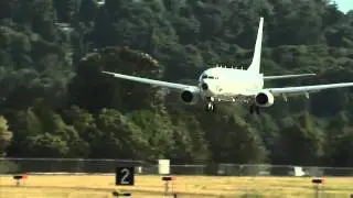 Indian Navy INS Boeing P-8i Poseidon Aircraft - launch and recovery