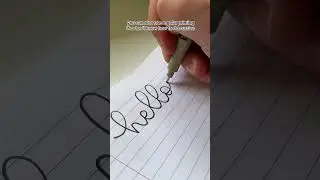 как сделать ПОДДЕЛЬНУЮ каллиграфию ✨ #шорты