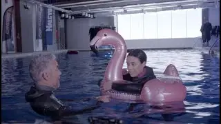 Marta Díaz sufre por su maquillaje entrenando la apnea - El Desafío