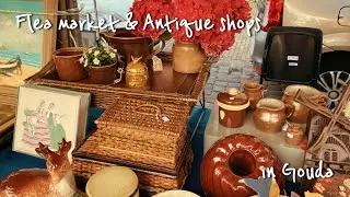 【オランダ街歩き】ゴーダの蚤の市とアンティークショップ / Flea market and antique store in Gouda