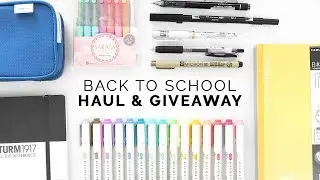 back to school supplies haul + giveaway!