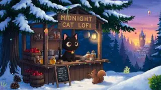 Midnight Cat Cafe Vibes ☕ Relaxing Lofi Hip Hop 🌙 for Sleep, Study & Stress Relief