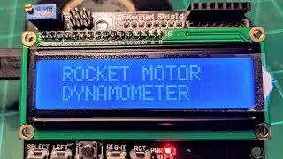 Model Rocket Motor Dynamometer for up to 10Kg/22lbs of thrust using Arduino