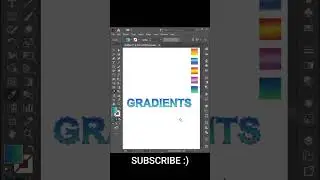 How to apply gradients on text in Adobe illustrator