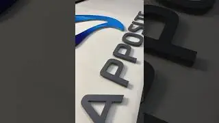 a Beautiful #3dsigns just finished for #apposite by #artsigns #art #officesigns #3dsignage #logo