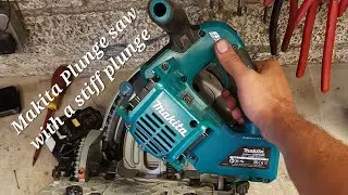 Ремонт погружной пилы Makita DSP600, которая работает туго и застревает.