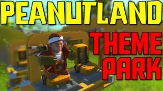 Scrap Mechanic Theme Park With Rides - PEANUTLAND! | Amusement Park with Functional Ride!