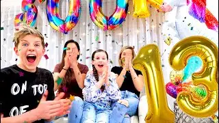 PREZLEY'S 13th BIRTHDAY SURPRISE! He NEVER expected this!! Empire Family