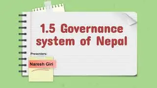 1. 5 Governance System of Nepal (in English)। Section Officer Exam। Second Paper ।