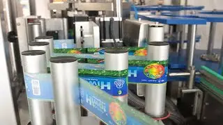 2KG/5KG Laundry detergent bottles hot melt glue labeling machine linear type labeller equipment