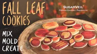 Festive Fall Leaf Cookies with SugarVeil
