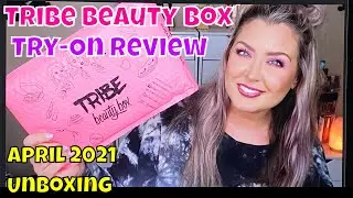 Tribe Beauty Box Try on Unboxing and Review | April 2021 Tribe Beauty Box | HOT MESS MOMMA MD