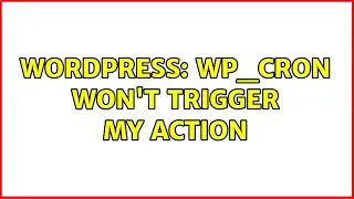 Wordpress: WP_cron won't trigger my action