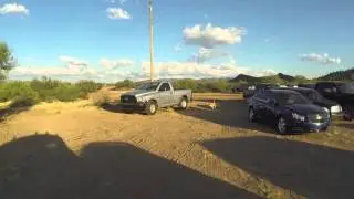 Saint Francis Feast Parking Lot tour to Indian Route 34 & 232 to AZ SR 86, Rear View, GP010011