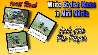 How to write stylish name in mini militia | 100% real | Look pro in mini militia | DA2 Mini Militia