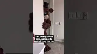 Freddy Fazbear Animatronic suit Full-Body test #fnaf #animatronics