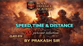 SPEED TIME AND DISTANCE | AIR1 | RMS Coaching | RIMC online offline coaching | #AISSEE |#prakash SIR