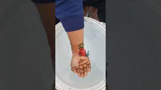 Wonderful dog 🐶 drawing on hand #viral #trending