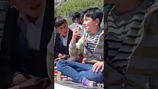 mountain baby drink Hunza water of tea